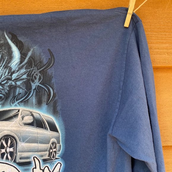 Vintage Y2K 2002 Top Heavy 2 Phast Lincoln Navigator Heavy Duty Long Sleeve T-Sh - Picture 12 of 16